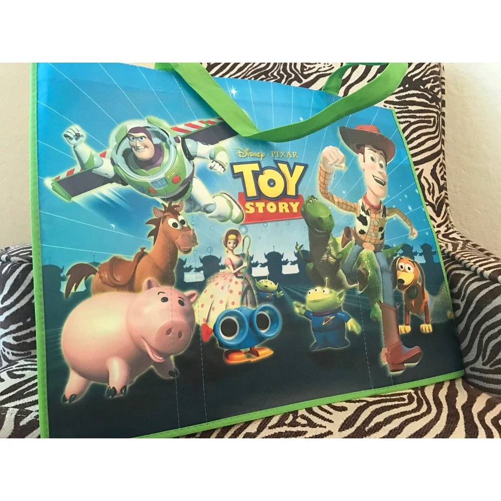 Disney Store XL Toy Story Reusable Shopping Basket Tote Bag Grocery Birthday NEW